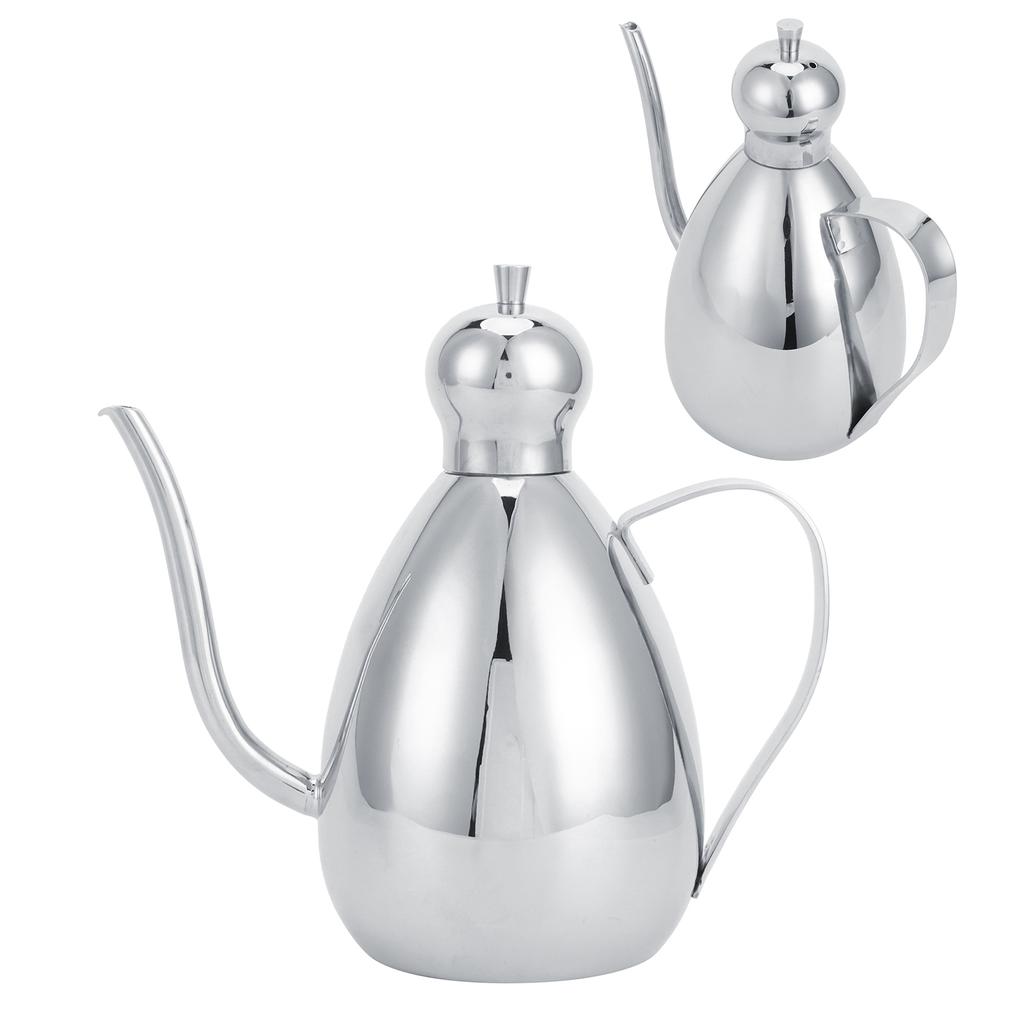 1L Oil Dispenser 304 Stainless Steel Oil Bottle Vinegar Pot Home Kitchen Storage Container
