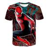 Summer Men's 3D Printed Marvel Superhero Spider-Man Pattern T-Shirt - Street Round-neck Short Sleeve Adult Sports Shirt