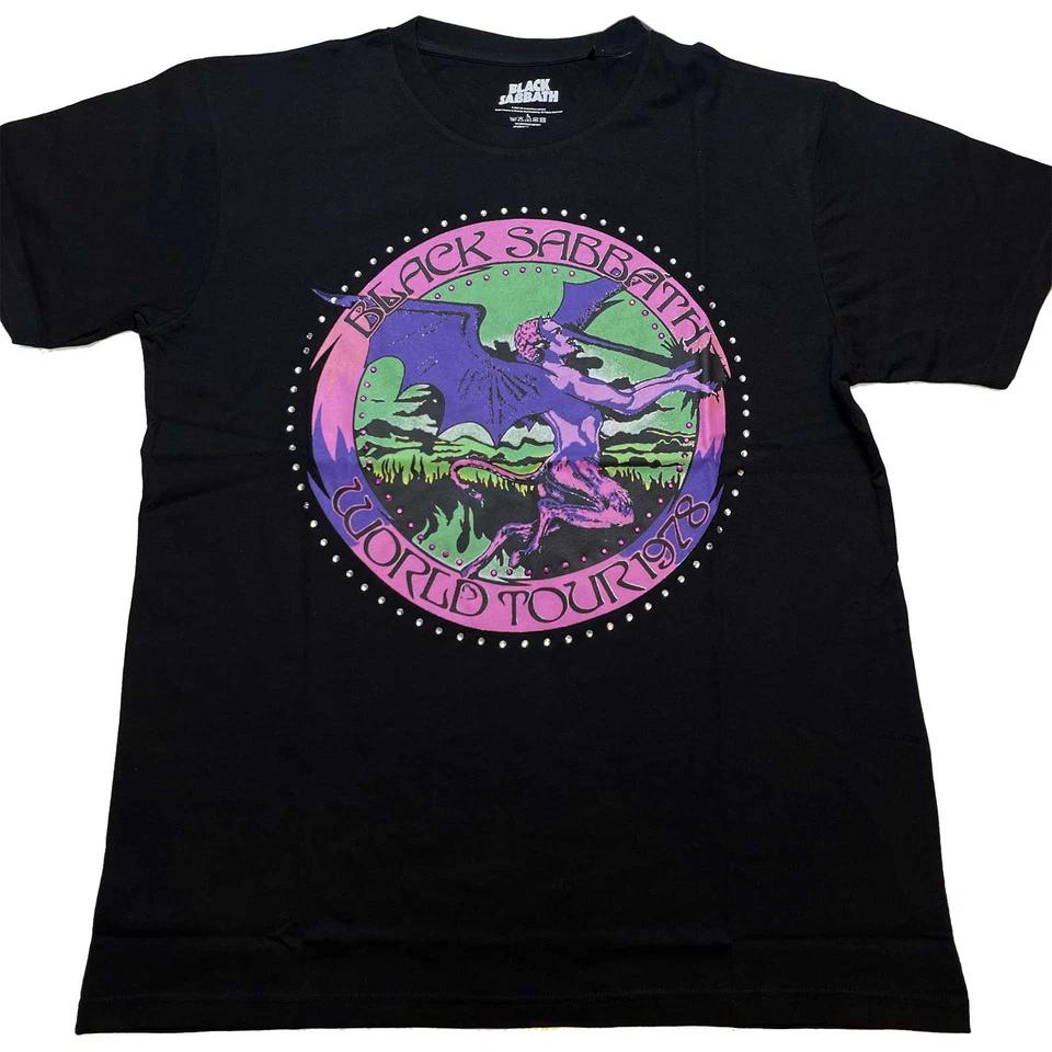 Black Sabbath Embellished T-Shirt: Tour '78 OFFICIAL NEW