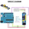 5 pcs PCF8574 IO Expansion Board I/O Expander I2C Evaluation Develop Module MCU Expansion Board Module with Dupont Cable for Arduino for Raspberry Pi