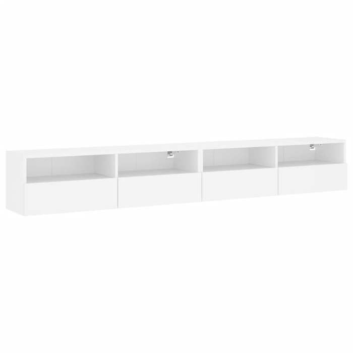 VidaXL Wall-mounted TV Cabinets 2 Pcs White 100x30x30 Cm Engineered Wood 836883
