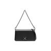 Jitney 1.7 Silver Hardware Magnetic Closure Calfskin Shoulder Crossbody Tote Bag Women Handbags Black OWNN173S24LEA0021000