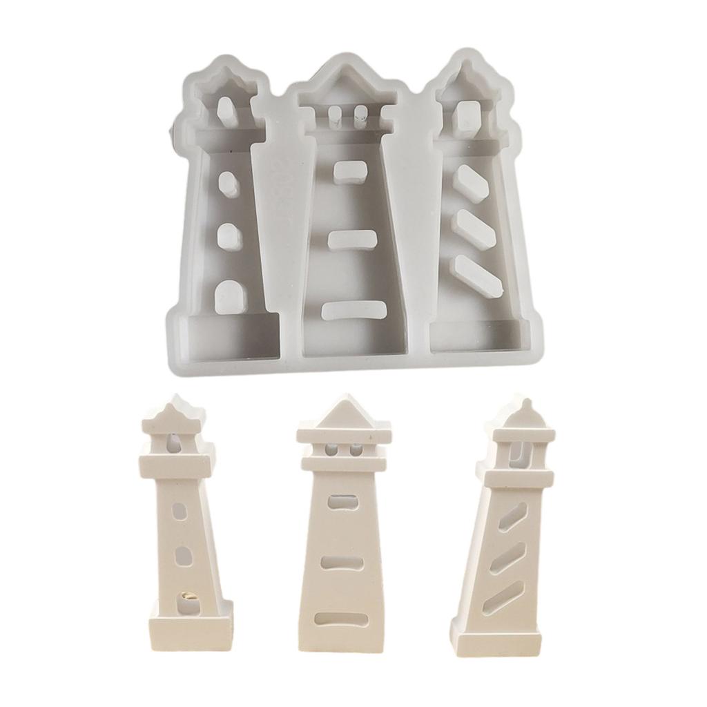 Flexible Sturdy Silicone Mould To Easily Craft Supplies Lighthouse Decoration Accessory for Any Ages Home Ornament