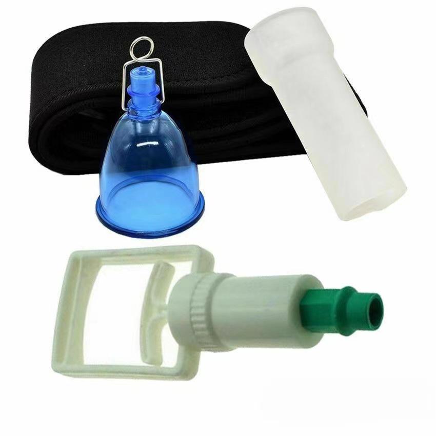 Men's Vacuum Stretching Device with Cupping Accessories and Hanging Belt