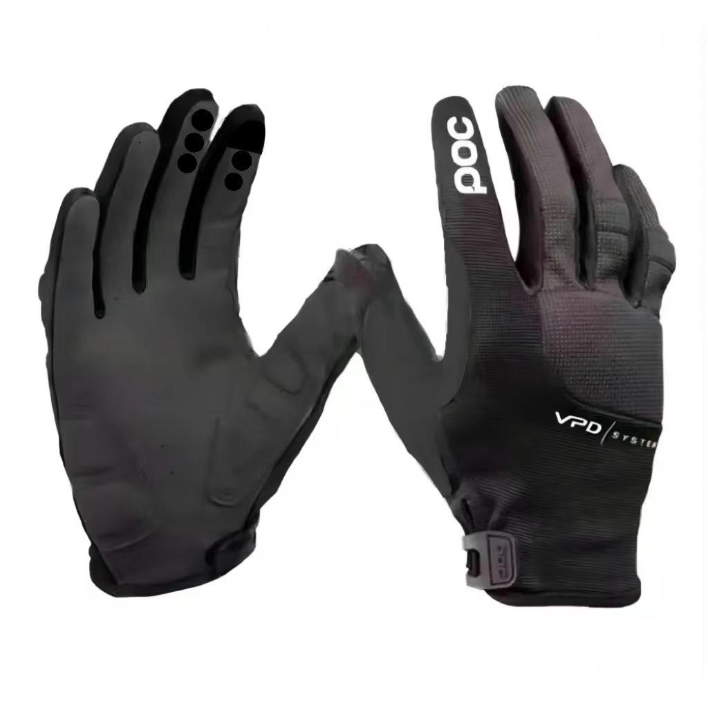 Breathable waterproof and non-slip new men s and women s non-slip sports warm gloves S чёрный