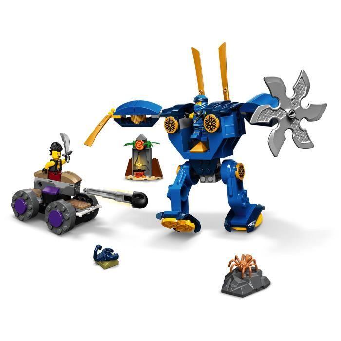 LEGO® NINJAGO 71740 L'Électrorobot de Jay, Jouet de Voiture Ninja, avec 2 Figurines, Dès 4 Ans