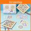 Player Double Wooden Rope Threading Board Game For Kids Learning Development