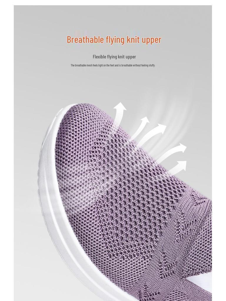 2025 Summer Women's Casual Slip-On Shoes - Comfortable One-Step Mom Shoes