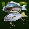 Hard Bait Swimbait with Treble Hook Realistic Looking Bright Color Natural Swimming Posture Portable Fishing Lure Fake Bait
