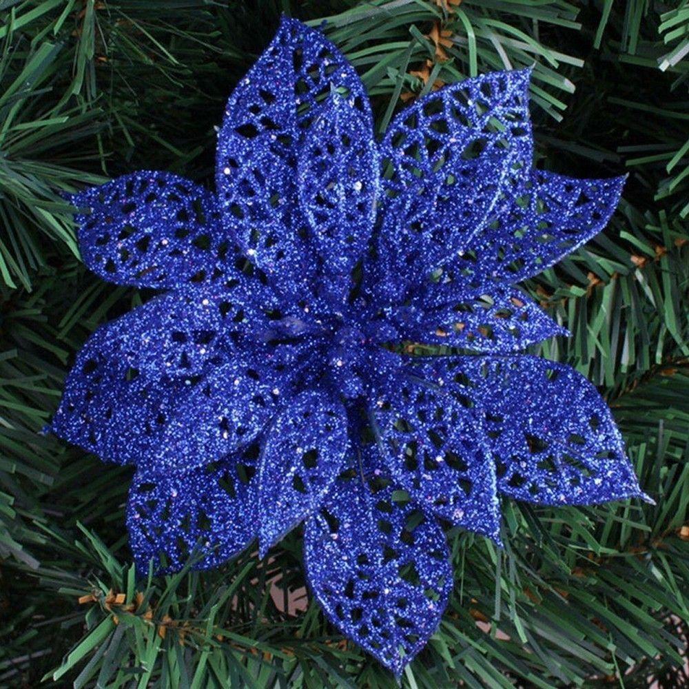 Decor Wedding Party Glitter Hollow Xmas Tree Decorations Flowers Christmas