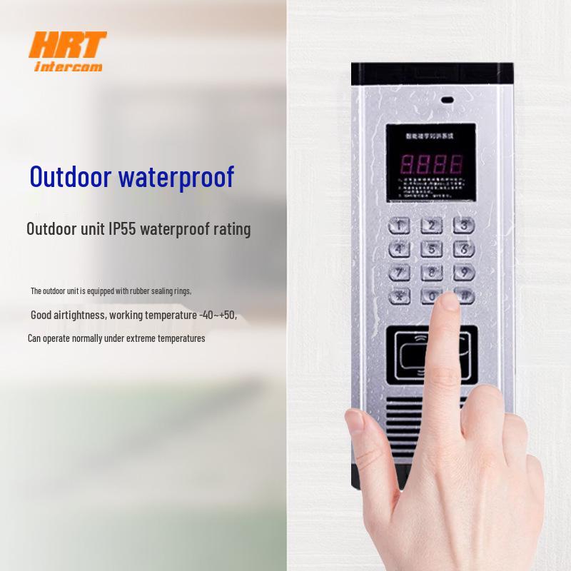 Visual Intercom & Access Control System: Outdoor Card Reader & Indoor Unit for Home & Building