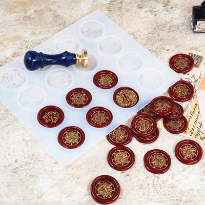 Sealing Wax Sticks Silicone Resin Mold Pad for Wax Seal Stamp Retro Vintage Wax Seal Stamp and Letter Great for Wine