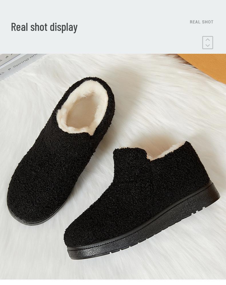 Women's Thickened Velvet-Lined Cotton Snow Boots - Soft Sole, Warm, Cold-Proof, High-Top Fashion Footwear