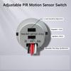 PIR Infrared Sensor Switch DC5-24V 100W Delay Time Light Sensitivity Adjustable for Closet Cabinet Corridor Ceiling LED Lamp