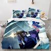 Fashion 3d Print Game Valorant Bedding Set Boys Girls Twin Queen Size Duvet Cover Pillowcase Bed Kids Adult Fashion Home Textile