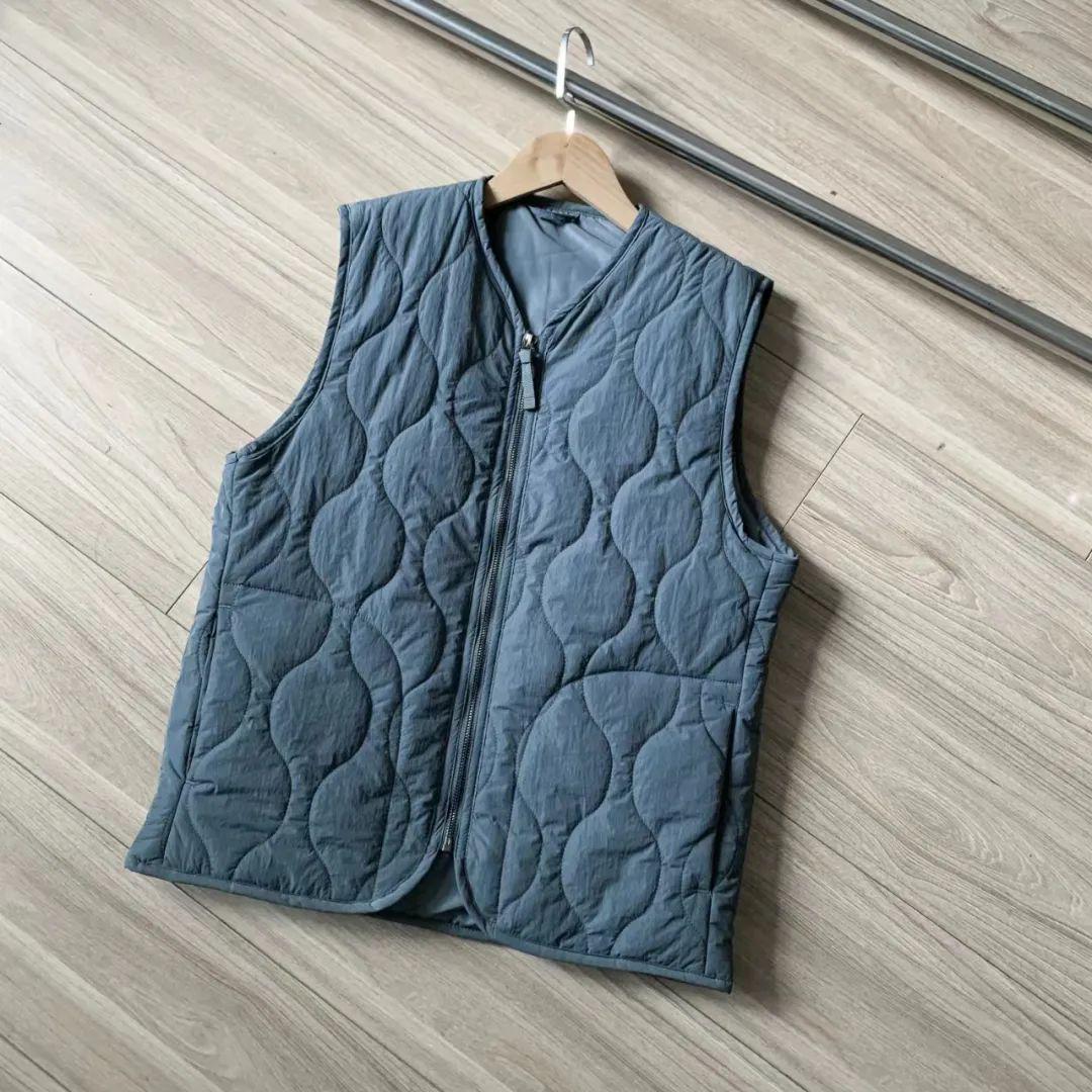 

Мужской стеганый хлопковый жилет - Теплый, универсальный и модный жилет без рукавов для осени/зимы 3XL оливковый