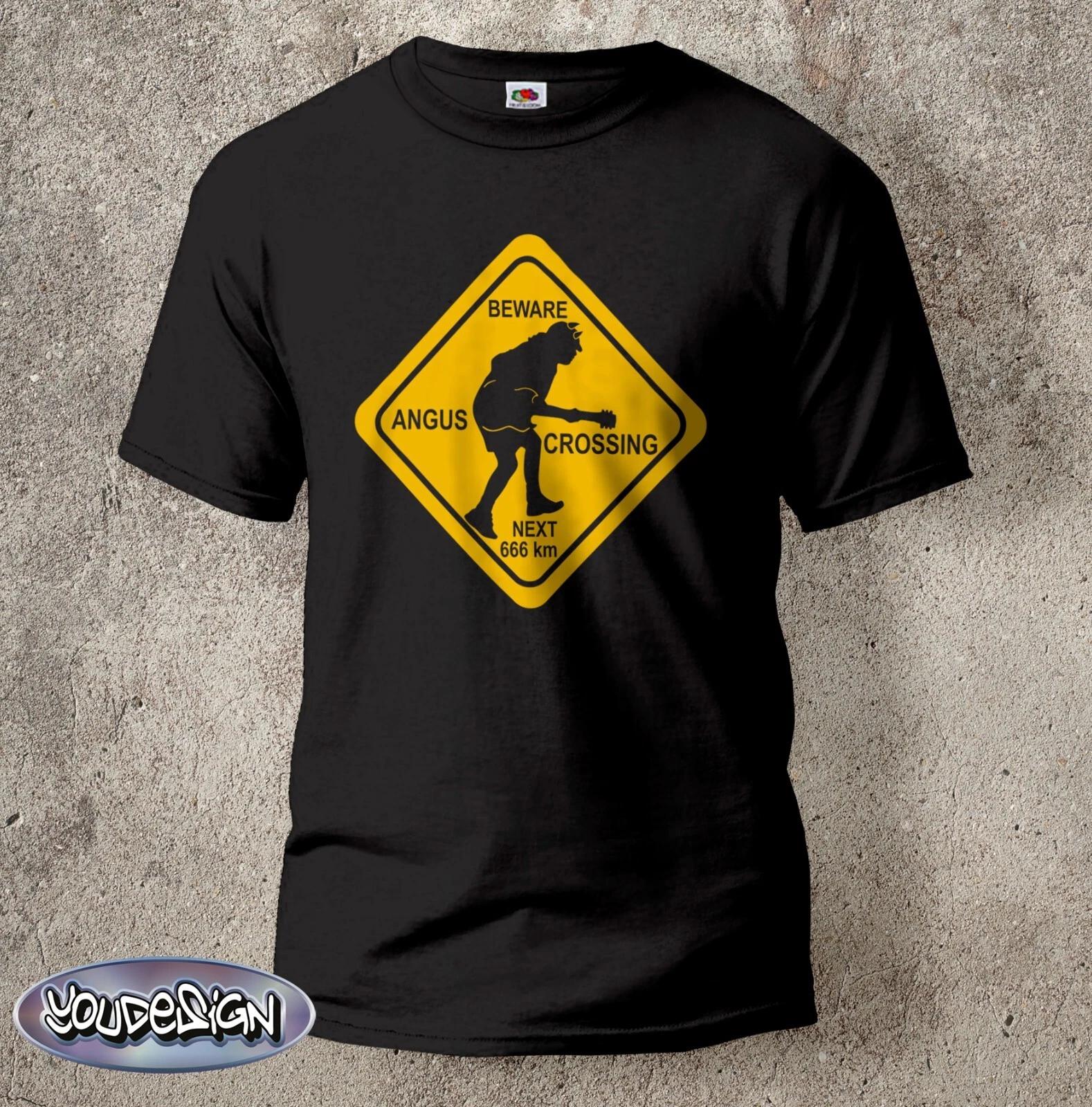 Beware Angus Crossing T-Shirt Fun Cult Music Festival Shirt Hard Rock S-5XL L