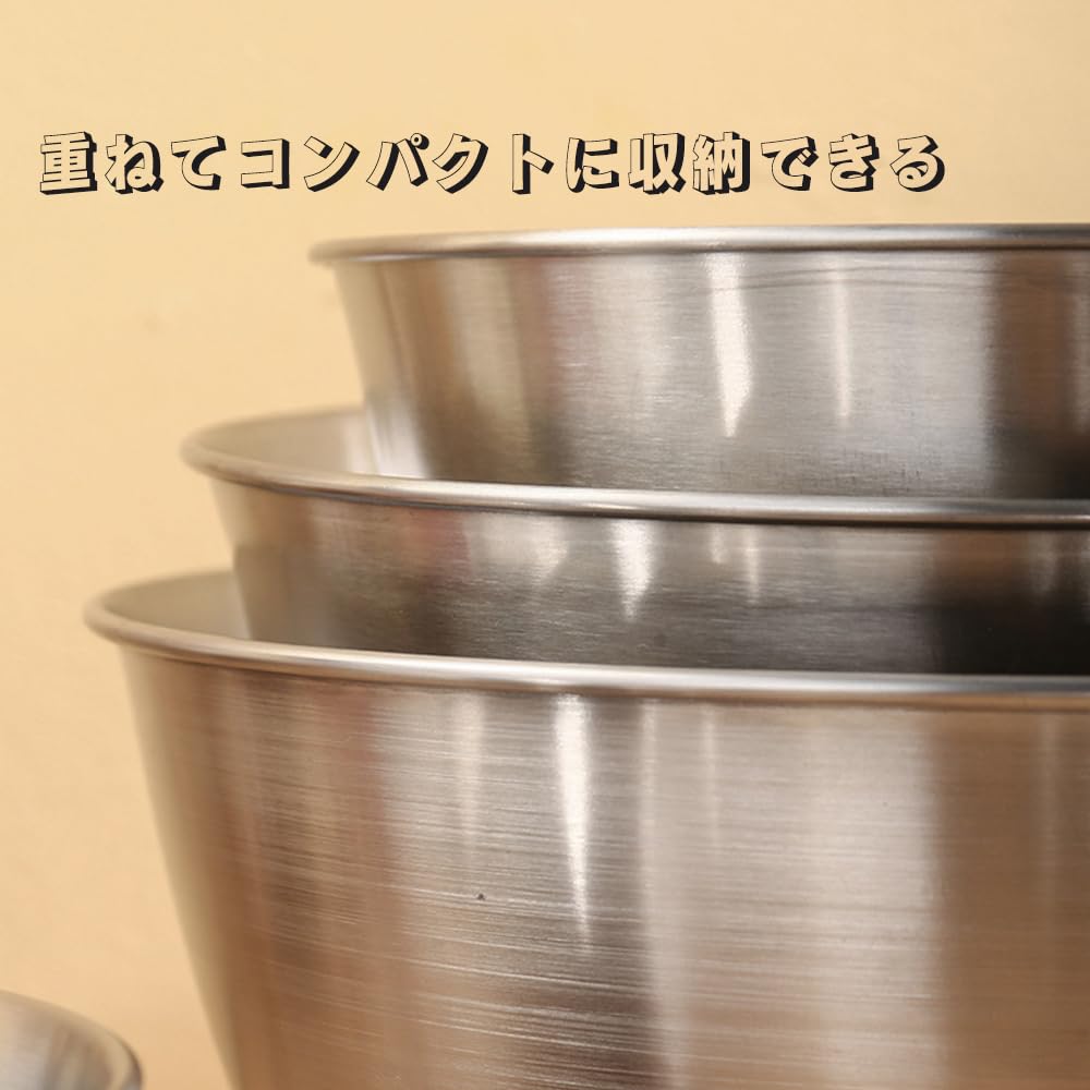Doveja Stainless Steel Draining Bowl Colander Set & 6-Piece