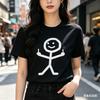 Middle Finger Funny Frenzy Print Womens TShirt Casual Fashion Harajuku Street Cute Trendy Style Comfortable Women Clothing