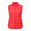 Women S Plus Size Stand Collar Sleeveless Padded Vest Casual