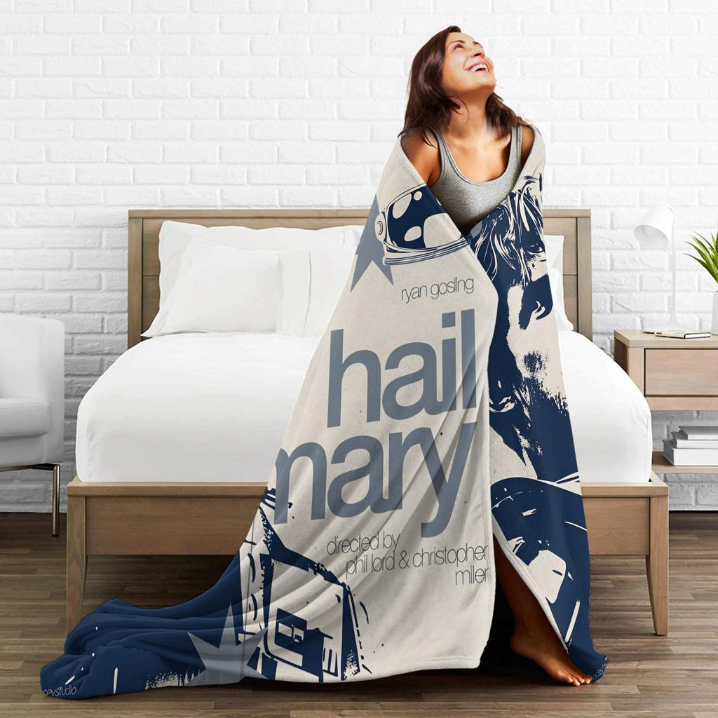 Project Hail Mary Warm Soft Blanket  Airplane Travel Plush Throw Blanket Pattern Bedroom Flannel Bedspread Sofa Bed Cover