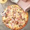 Creative Pizza Gourmet Floor Mat Living Room Decoration Round Carpet Funny Children Washable Study Rug Home Anti-slip Soft Rug