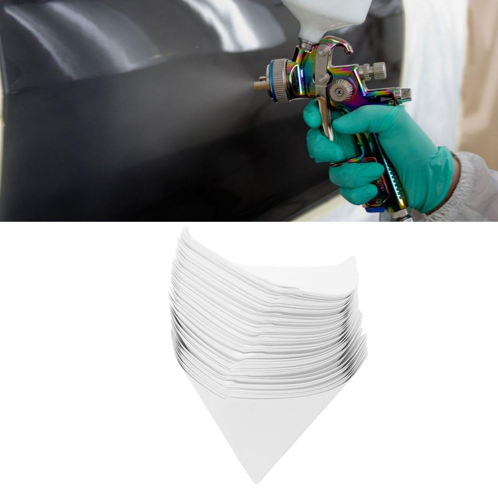 100PCS Paint Strainers Paper Cone Paint Mixing Cup Strainer Fine Mesh Funnel Filter