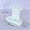 Practical Tabletop Electric Toothbrush Holder with 4 Slots For Toothbrush Head Toothbrush Drying Rack for Bathroom Use