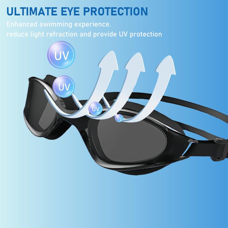 NEW Professional Racing Swimming Goggles Men Women HD Anti Fog Bayer Lens Water Sports Eyewear Swim Glasses Replaceable Nose Pad