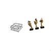 Luxury Resin Napkin Dispenser And Abstract Art Thinker Statues Tabletop Decoration for Kitchen