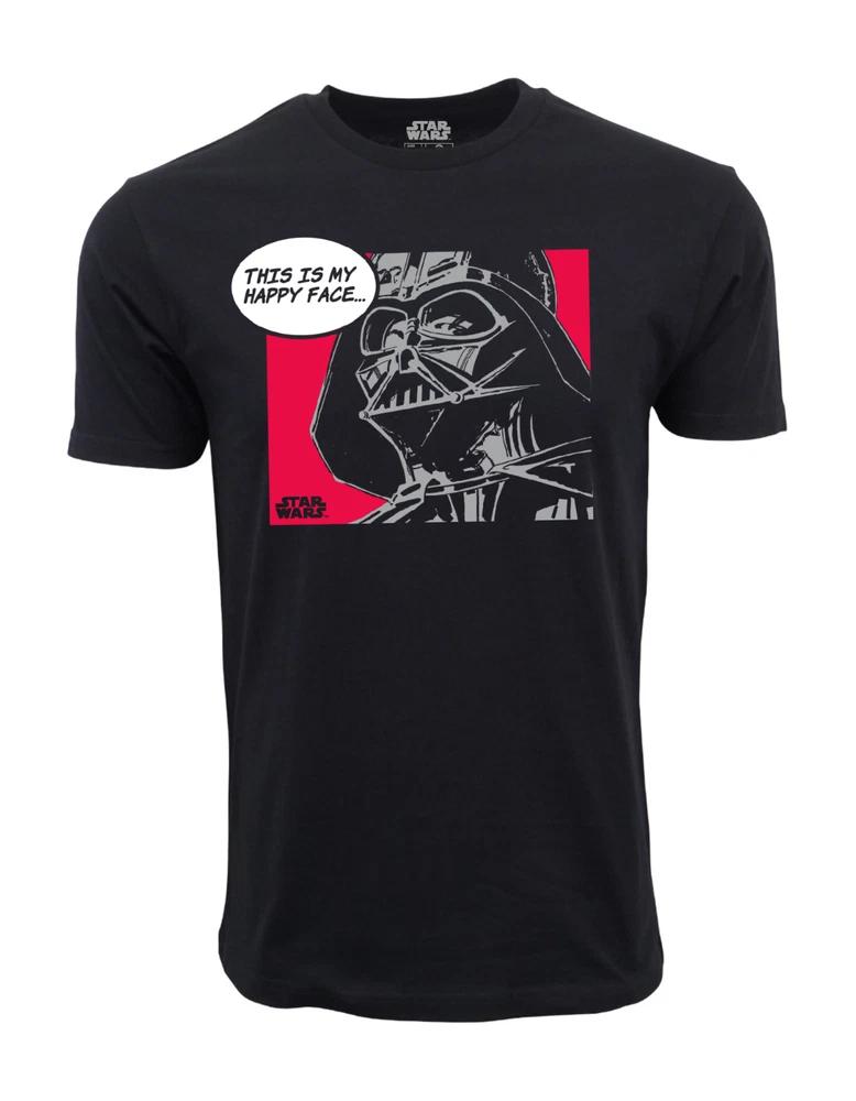 Starwars This Is My Happy Face Vader Graphic T Shirt S