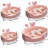1 Stück Vier Jahreszeiten Haustier-Kennel, abnehmbares und waschbares Teddy-Bett für kleine Hunde, Haustiermatte, Katzennest, Zubehör für Hunde, Katzen und Kätzchen, Größen S/M/L/XL