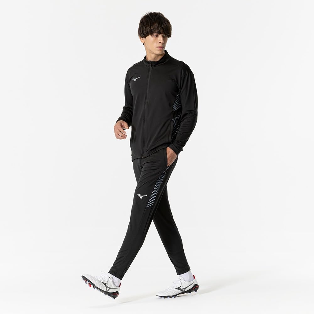 Soccer Training Long Pants, Jersey, Slim Fit, Unisex, Adult, Black, Size XL (P2MDB035)