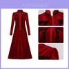 Mittelalterliches Vintage-Stil Cosplay-Kleid Mit Rüschensaum Und Langen Ärmeln Für Spiel Anime Rollenspiel
