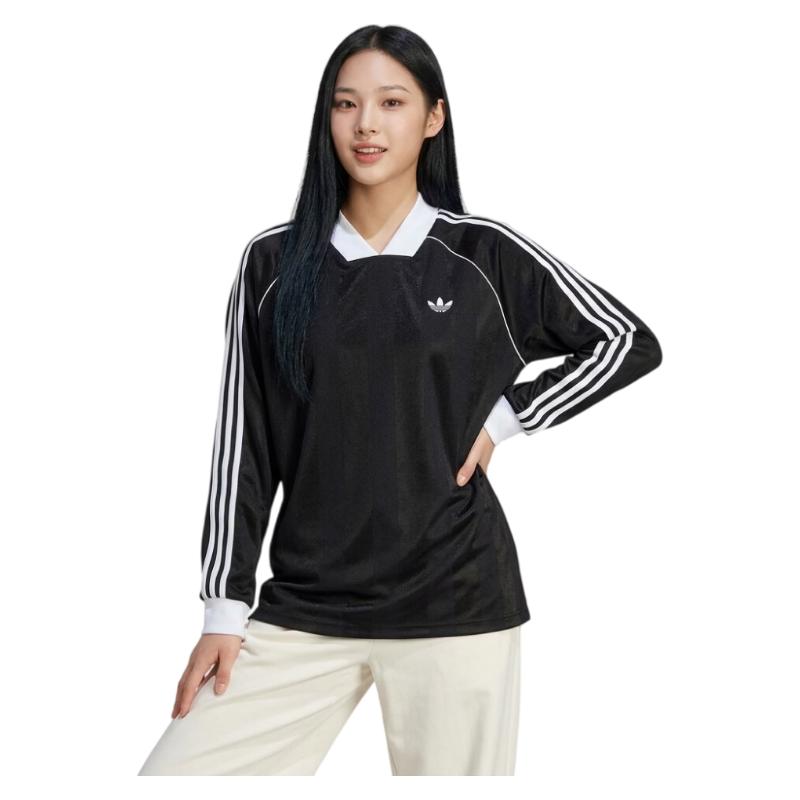 adidas Originals Dames 3S JAQUARD LS Lange Mouwen Top