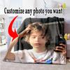 Customize Photo Personalized Photos Blanket Cozy Customizable Blanket Soft Warm Cozy Suitable for Couch Sofa Office Chair Seaside