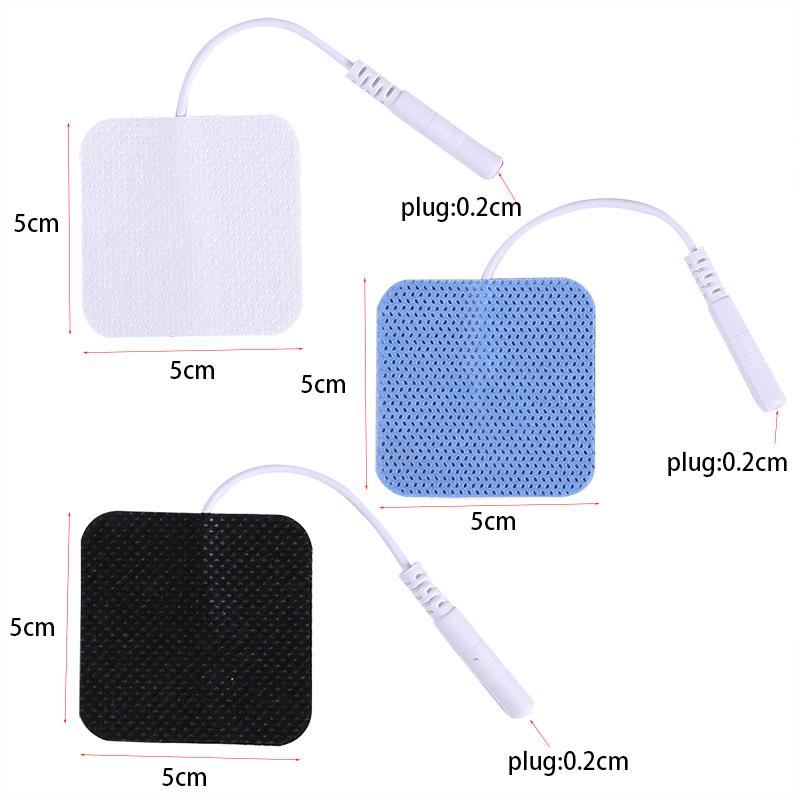 5x5cm Needle-Type Physiotherapy Electrode Pad with Lead Wire - Non-Woven Gel Patch Massager