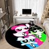 1pc Powerpuff Girls Office Round Area Rug, Under Office Chairs Bedroom Living Room Home Decor, Room Decoa1022209