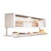 Under-Cabinet Pull-Down Storage Shelf with Sensor Light