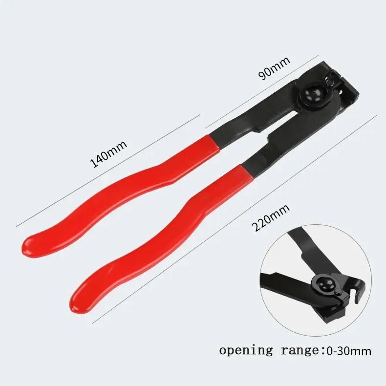 

140pcs Single Ear Stepless Hose Clamps 7-21mm 304 Stainless Steel Hose Clamps / 1PC Hose Clip Clamp Pliers Kit Assorted 1 plier