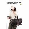 Clear PVC Travel Bag, Beach Vacation Duffel Bag, 2-Piece Set Mother and Daughter Matching PVC Luggage Bags