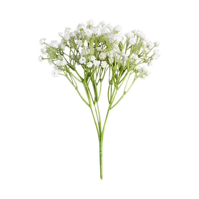 

Simulation Green Plants 5 Heads 25 Mesh Artificial Flower Wedding Props Gypsy Bouquet Home Decoration