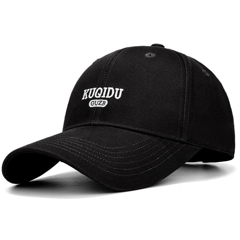 Big Head Embroidered Couple Baseball Cap Outdoor Student Sunscreen Cap