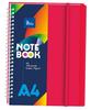 Red A4 Spiral Notebook. PP Cover, 70g/m2, 100 Sheets