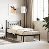 VidaXL Metal Bed Frame with Black Headboard 90x190 Cm 353529