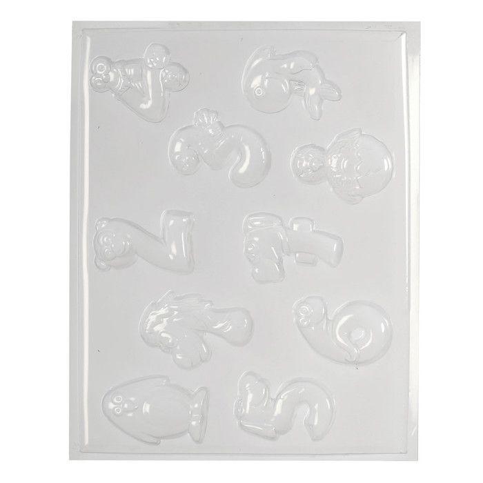 Moule thermoformé Drôle de chiffres