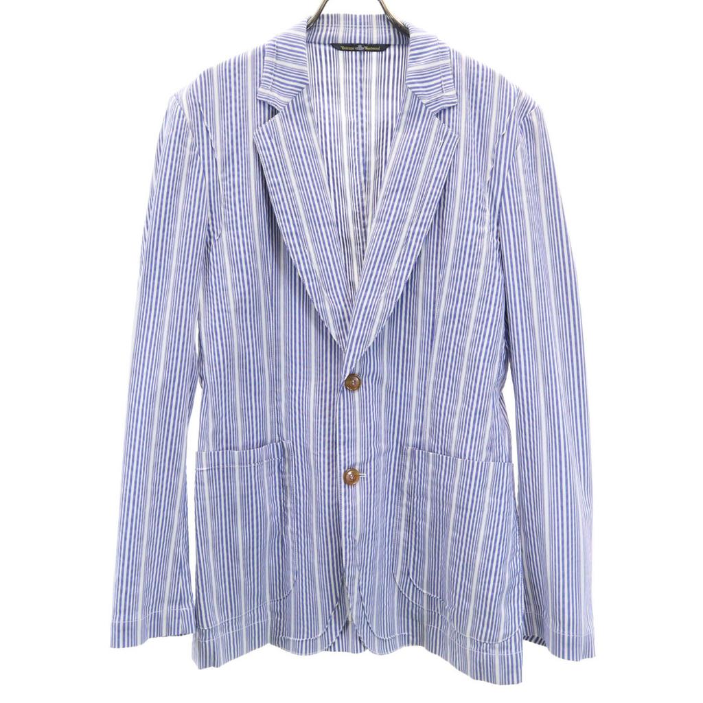 Vivienne WestwoodMAN Made In Italy Striped Pattern Long Sleeve Tailored Jacket Men's Used