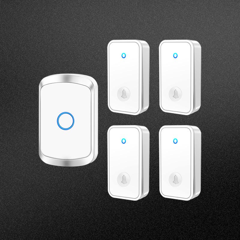 Wireless Waterproof Battery-Free Doorbell with Long-Range Remote for Home and Elderly Users