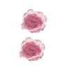 62KD 2 Piece Artificial Flower Curtain Tiebacks Metal Spring Clips for Window Drapes Drapery Holdbacks Clamps Room Decoration