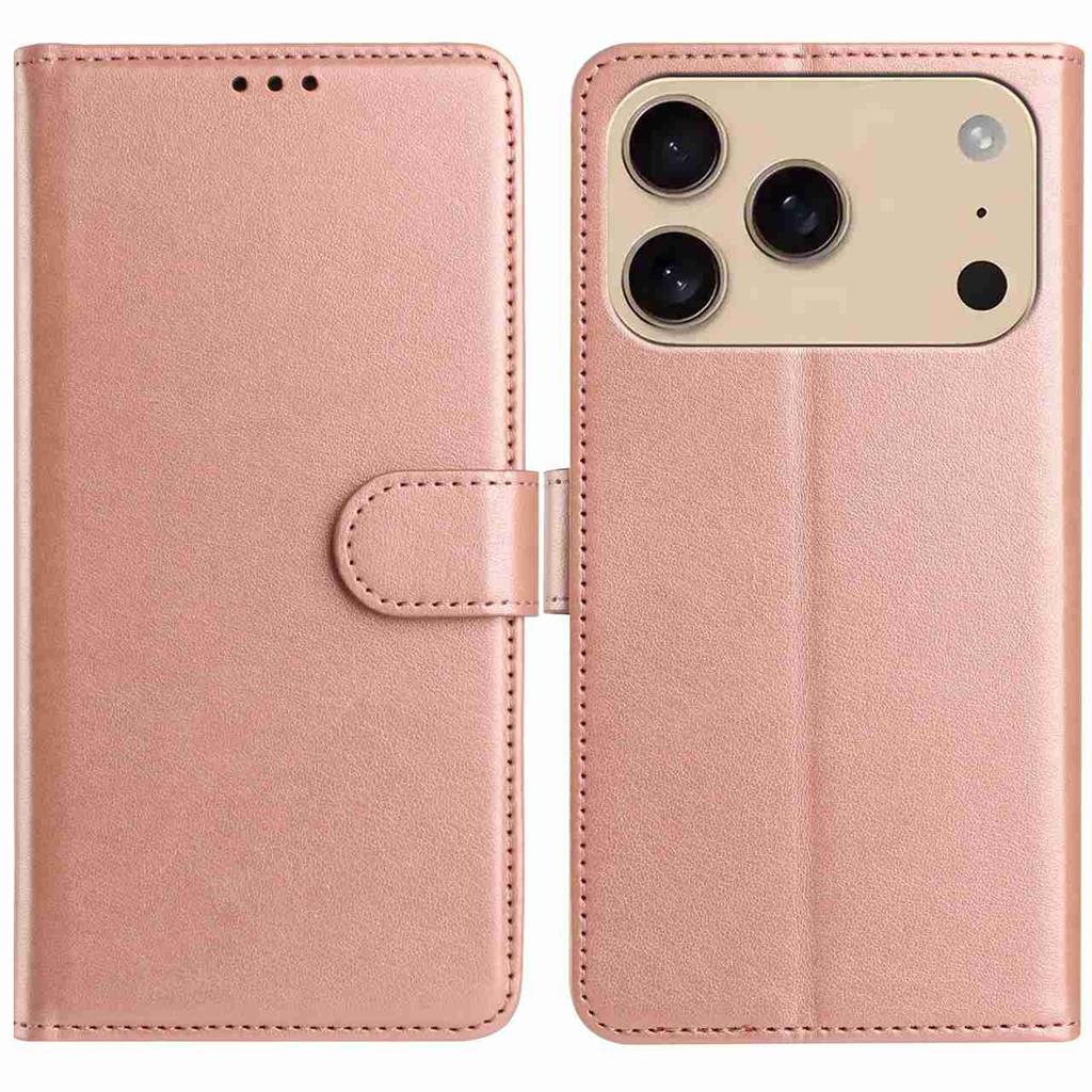 For iPhone 17 Pro Max Wallet Phone Case Stand PU Leather Folio Flip Cover with 8 Card Slot